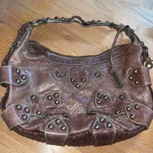 Isabelle Fiore Brown Leather Handbag